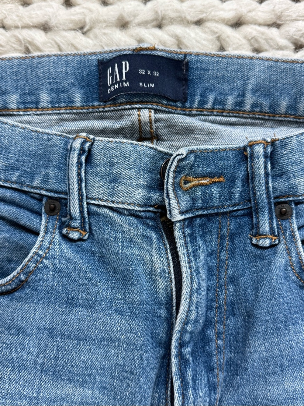 GAP Men's Medium Blue Slim Jeans - Picture 3 of 10